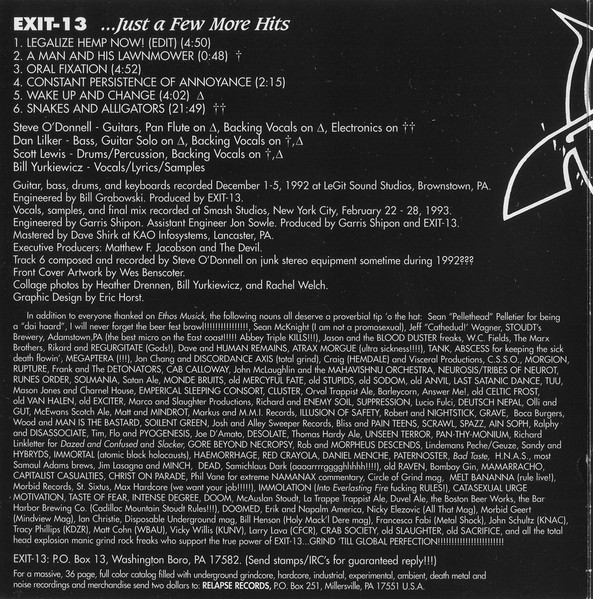 Exit-13 - ...Just A Few More Hits (CD, EP)