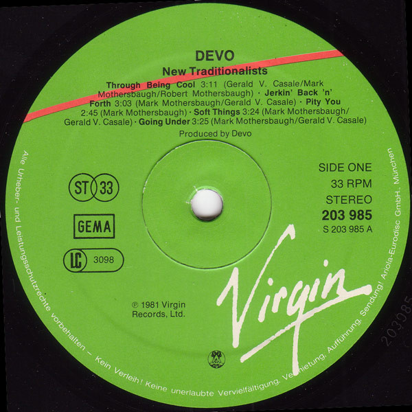 Devo - New Traditionalists (LP, Album)
