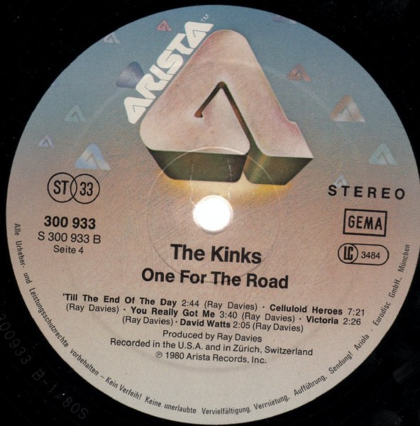 The Kinks - One For The Road (2xLP, Album)