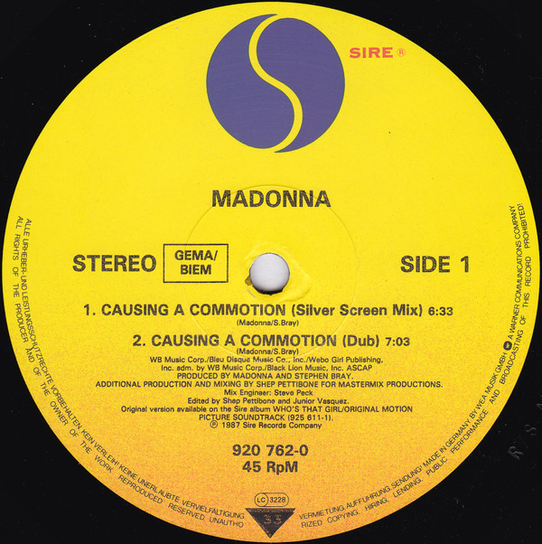 Madonna - Causing A Commotion (12