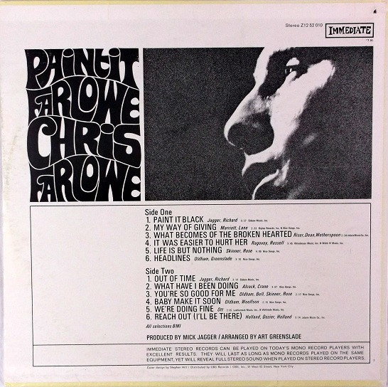 Chris Farlowe - Paint It Farlowe (LP, Album)