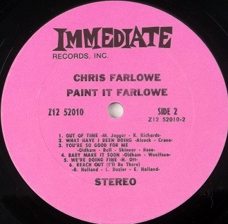 Chris Farlowe - Paint It Farlowe (LP, Album)