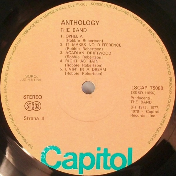 The Band - Anthology (2xLP, Comp)