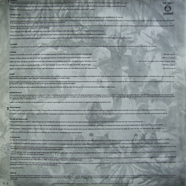 The Cure - Disintegration (LP, Album)