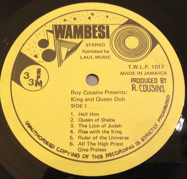 Roy Cousins - Presents Kings And Queens Of Dub (LP)