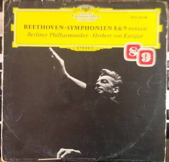 Beethoven*, Berliner Philharmoniker, Herbert von Karajan - Symphonien 8 & 9 (Finale) (LP)