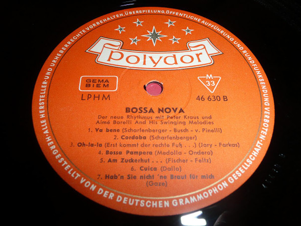 Peter Kraus Und Aimé Barelli And His Swinging Melodies* - Bossa Nova (Der Neue Rhythmus) (LP)