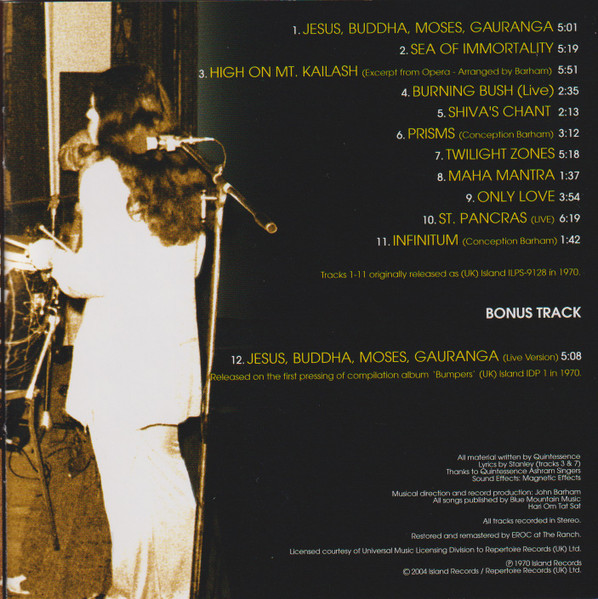 Quintessence (3) - Quintessence (CD, Album, RE, RM, Dig)