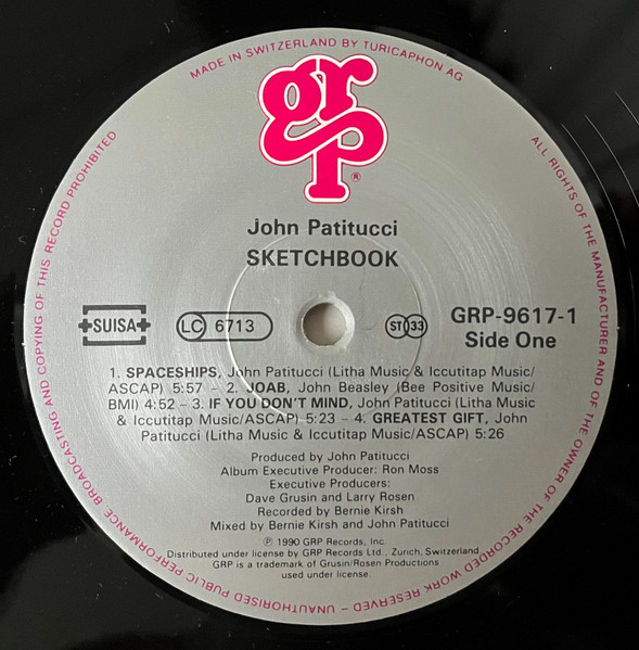 John Patitucci - Sketchbook (LP, Album)