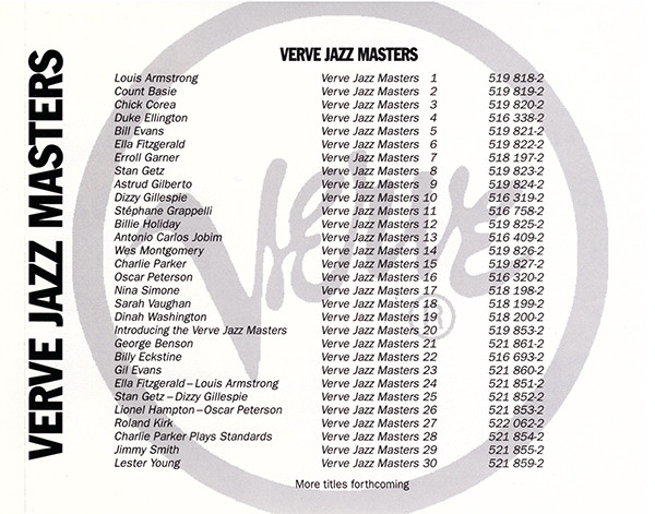 Stan Getz - Verve Jazz Masters 8 (CD, Comp)