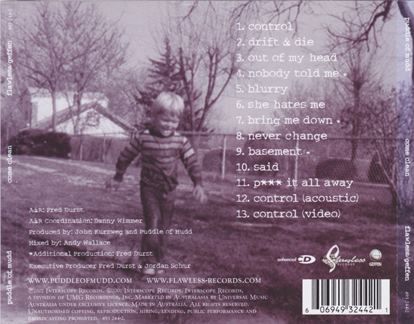 Puddle Of Mudd - Come Clean (CD, Album, Enh)