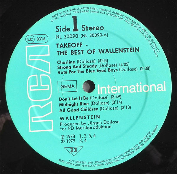 Wallenstein - Takeoff  (The Best Of Wallenstein) (LP, Comp)