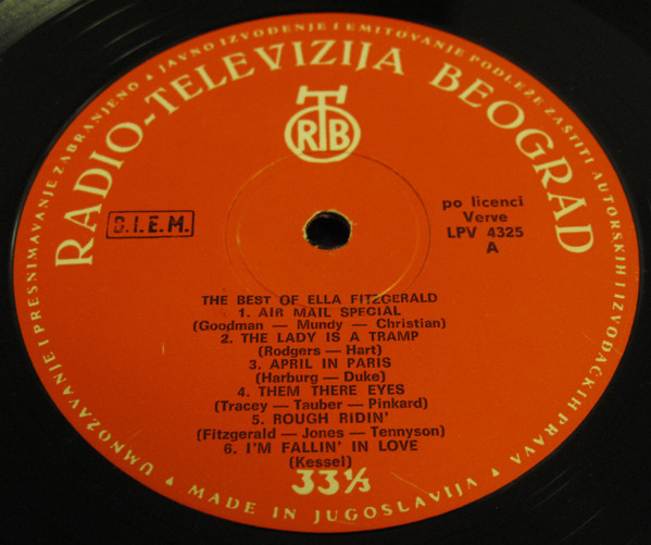 Ella Fitzgerald - The Best Of Ella Fitzgerald (LP, Comp)