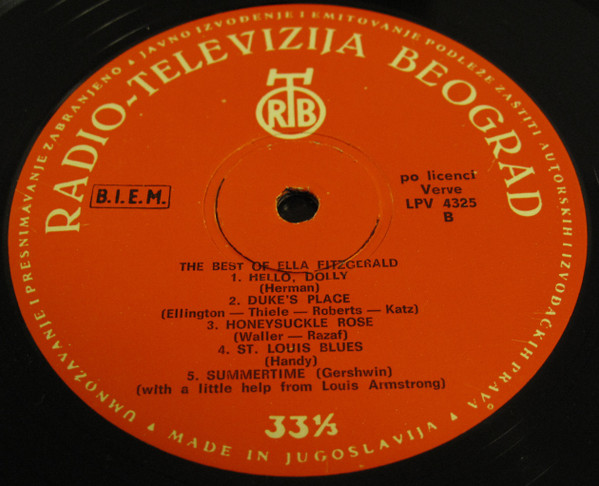 Ella Fitzgerald - The Best Of Ella Fitzgerald (LP, Comp)