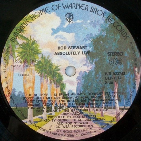 Rod Stewart - Absolutely Live (2xLP, Album)