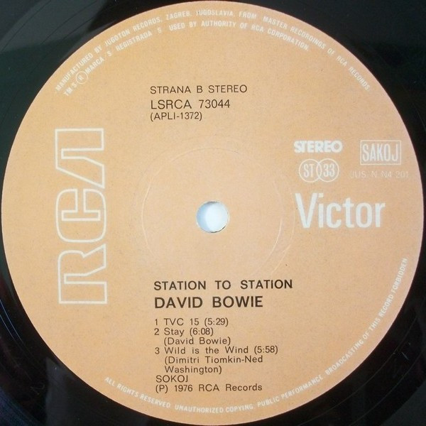 David Bowie - Station To Station (LP, Album)