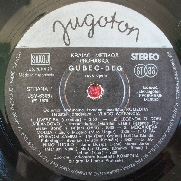 Krajač* - Metikoš* - Prohaska* - 