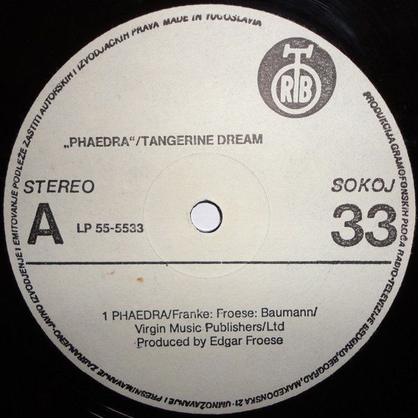 Tangerine Dream - Phaedra (LP, Album, RE, RP, Whi)