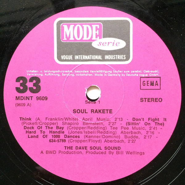 The Dave Soul Sound - Soul Rakete (LP, Album)