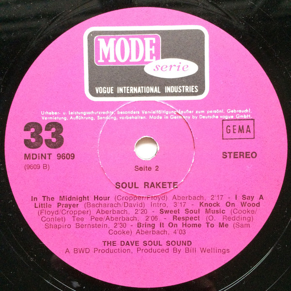 The Dave Soul Sound - Soul Rakete (LP, Album)