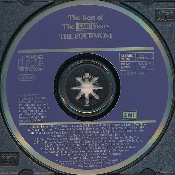 The Fourmost - The Best Of The EMI Years (CD, Comp, RM)