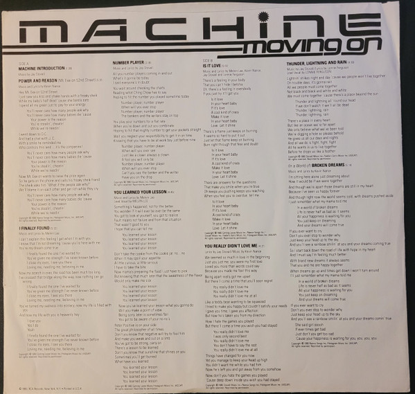 Machine - Moving On (LP, Album)