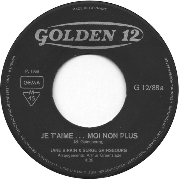 Jane Birkin Avec Serge Gainsbourg - Je T'aime... Moi Non Plus / Jane B. (7