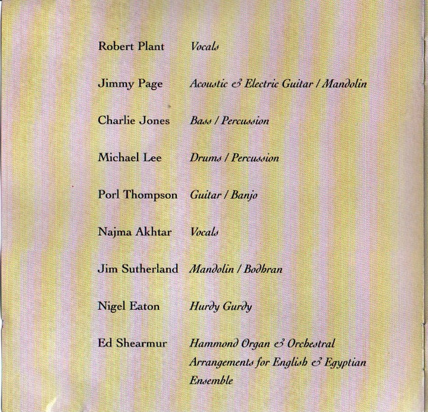 Jimmy Page & Robert Plant - No Quarter: Jimmy Page & Robert Plant Unledded (CD, Album)