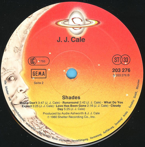 J.J. Cale - Shades (LP, Album)