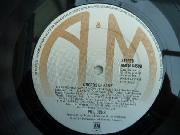 Phil Ochs - Chords Of Fame (2xLP, Comp)