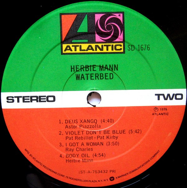 Herbie Mann - Waterbed (LP, Album, PR )