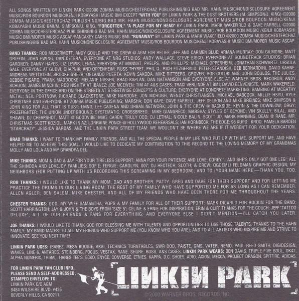 Linkin Park - Hybrid Theory (CD, Album)