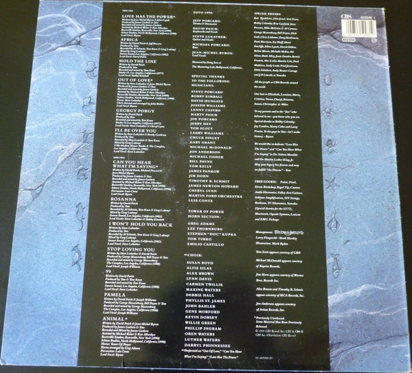 Toto - Past To Present 1977 - 1990 (LP, Comp)