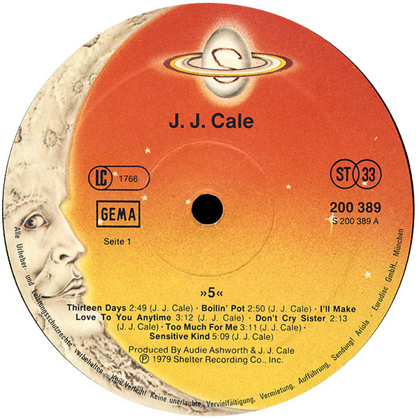 J.J. Cale - 5 (LP, Album)