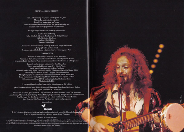 Jethro Tull - Minstrel In The Gallery (40th Anniversary : La Grande Édition) (CD, Album, RE, RM + CD, Mixed + DVD-V, RM, Multich)