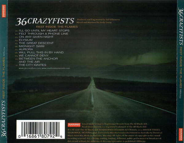 36 Crazyfists - Rest Inside The Flames (CD, Album)