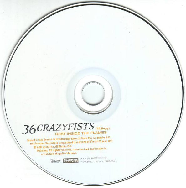 36 Crazyfists - Rest Inside The Flames (CD, Album)