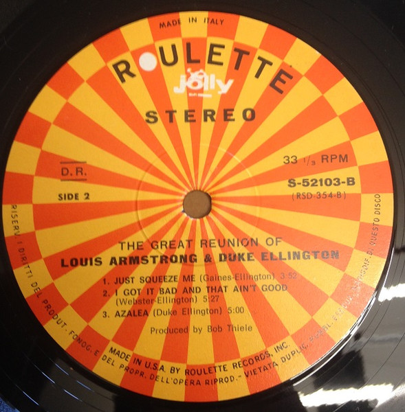 Louis Armstrong & Duke Ellington - The Great Reunion Of Louis Armstrong And Duke Ellington (LP, Album)