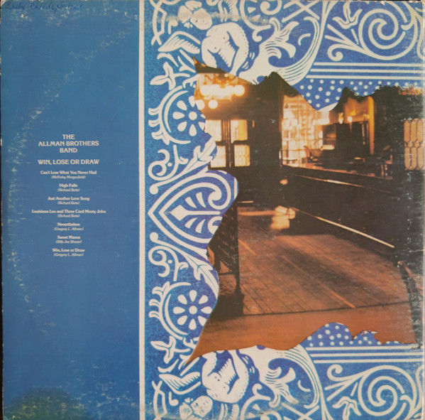 The Allman Brothers Band - Win, Lose Or Draw (LP, Album, Pit)