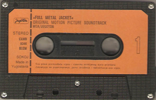 Various - Stanley Kubrick's Full Metal Jacket - Original Motion Picture Soundtrack (Cass, Comp)