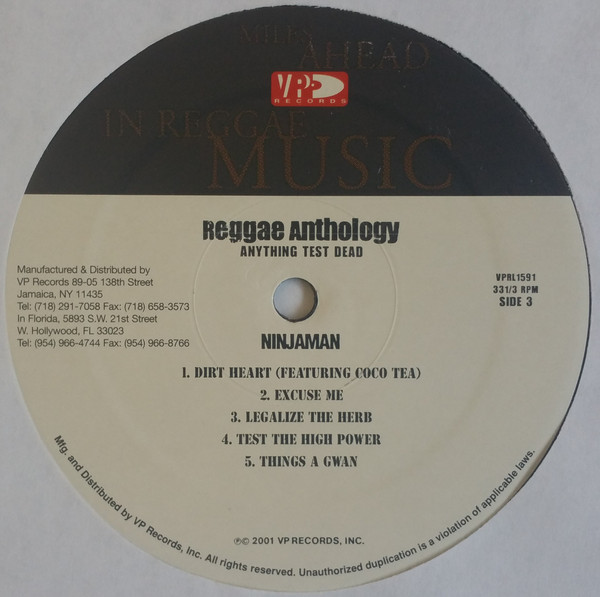 Ninjaman - Anything Test Dead (2xLP, Comp)