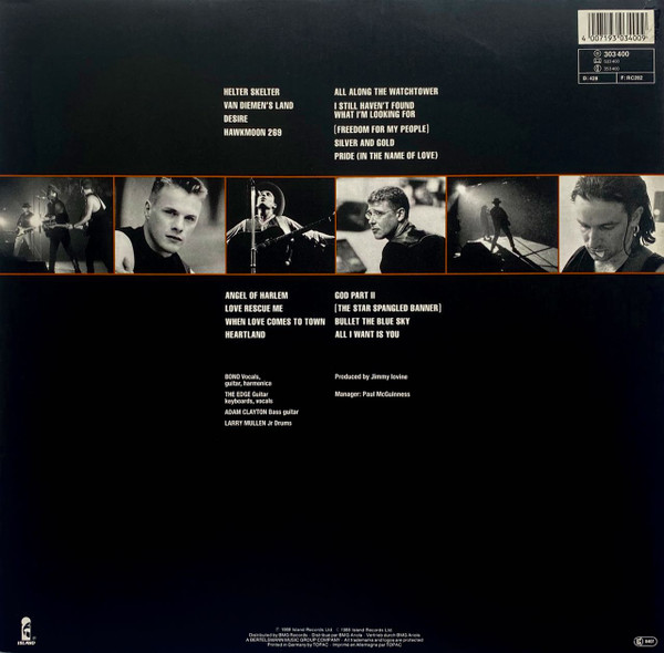 U2 - Rattle And Hum (2xLP, Album, Gat)