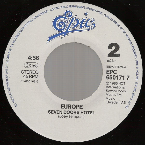 Europe (2) - Rock The Night (7