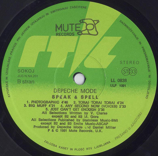 Depeche Mode - Speak & Spell (LP, Album)