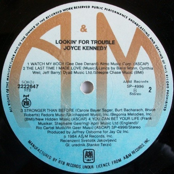 Joyce Kennedy - Lookin' For Trouble (LP, Album)