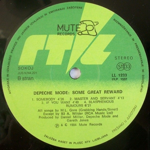 Depeche Mode - Some Great Reward (LP, Album)