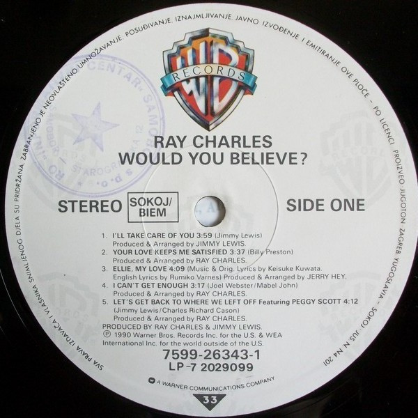 Ray Charles - Would You Believe ? (LP)