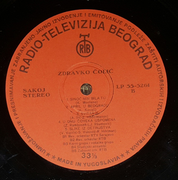 Zdravko Čolić - Z Čolić (LP, RE, Gat)