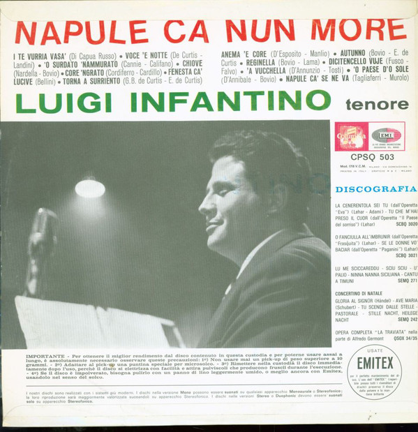 Luigi Infantino - Napule Ca Nun More (LP, Comp)
