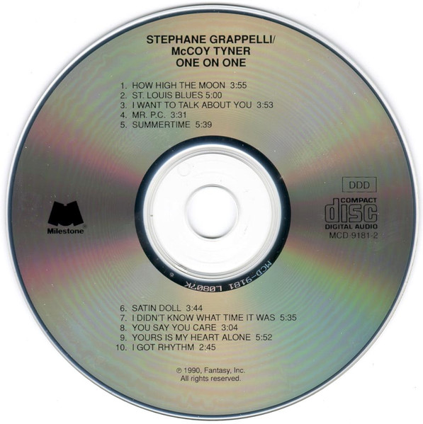 Stéphane Grappelli / McCoy Tyner - One On One (CD, Album, Club)